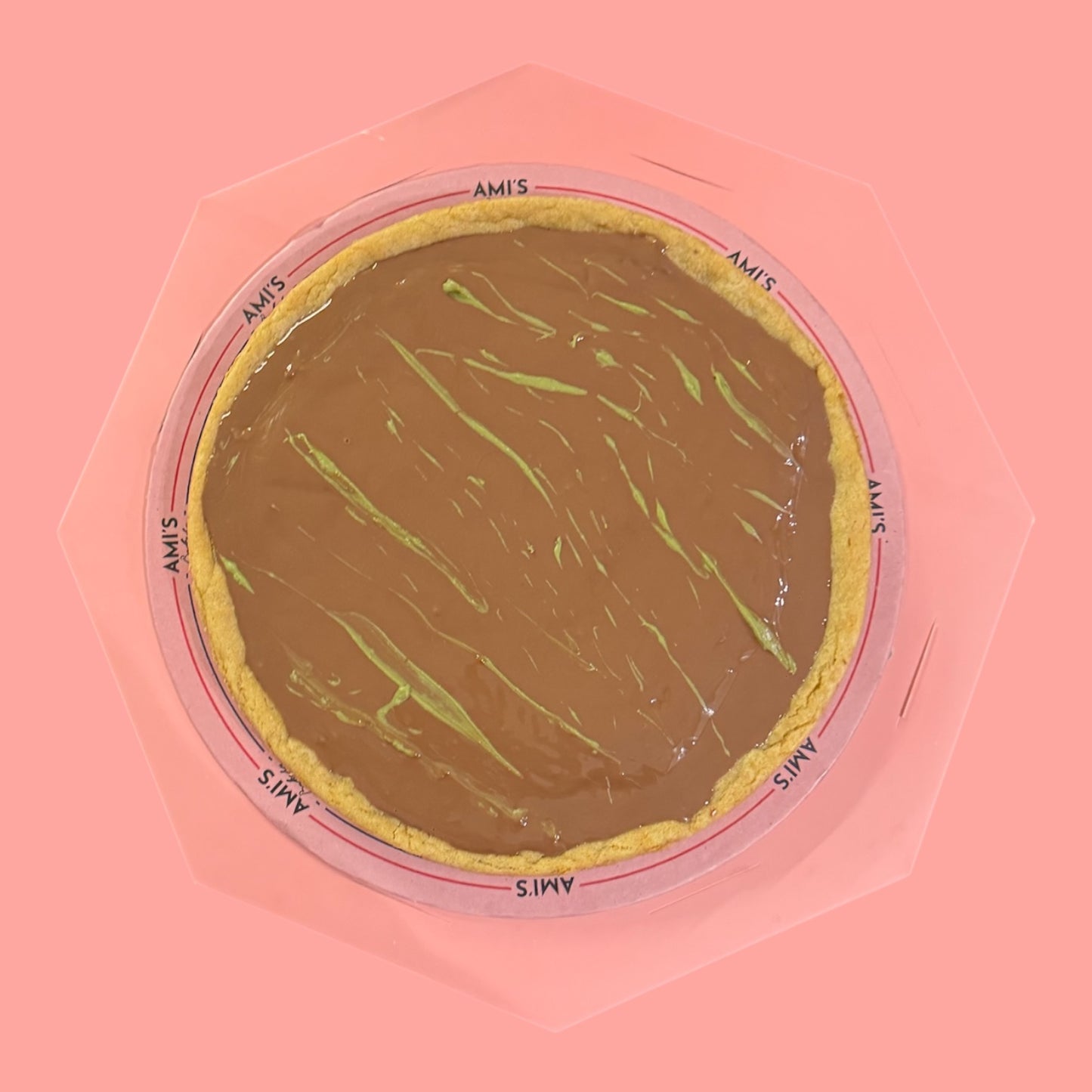 Cookie Cake - Pistachio Kunafa + Chocolate Topping