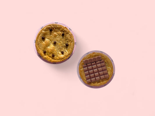 Mini Cookie Cake + Chocolate Chip Topping